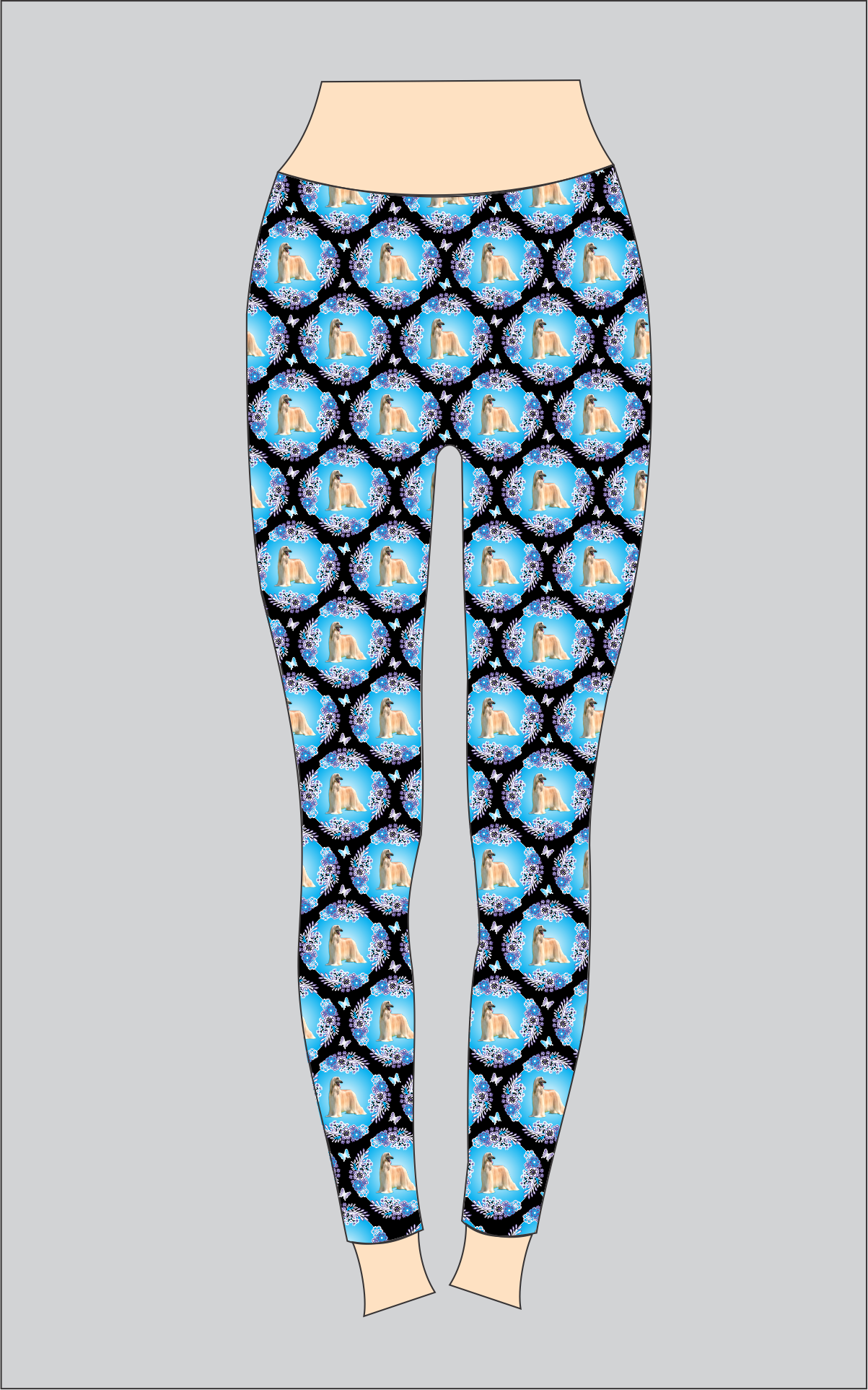 Legging Dog Prints 1 - Paws & Breeds A-C - Style 2900PR