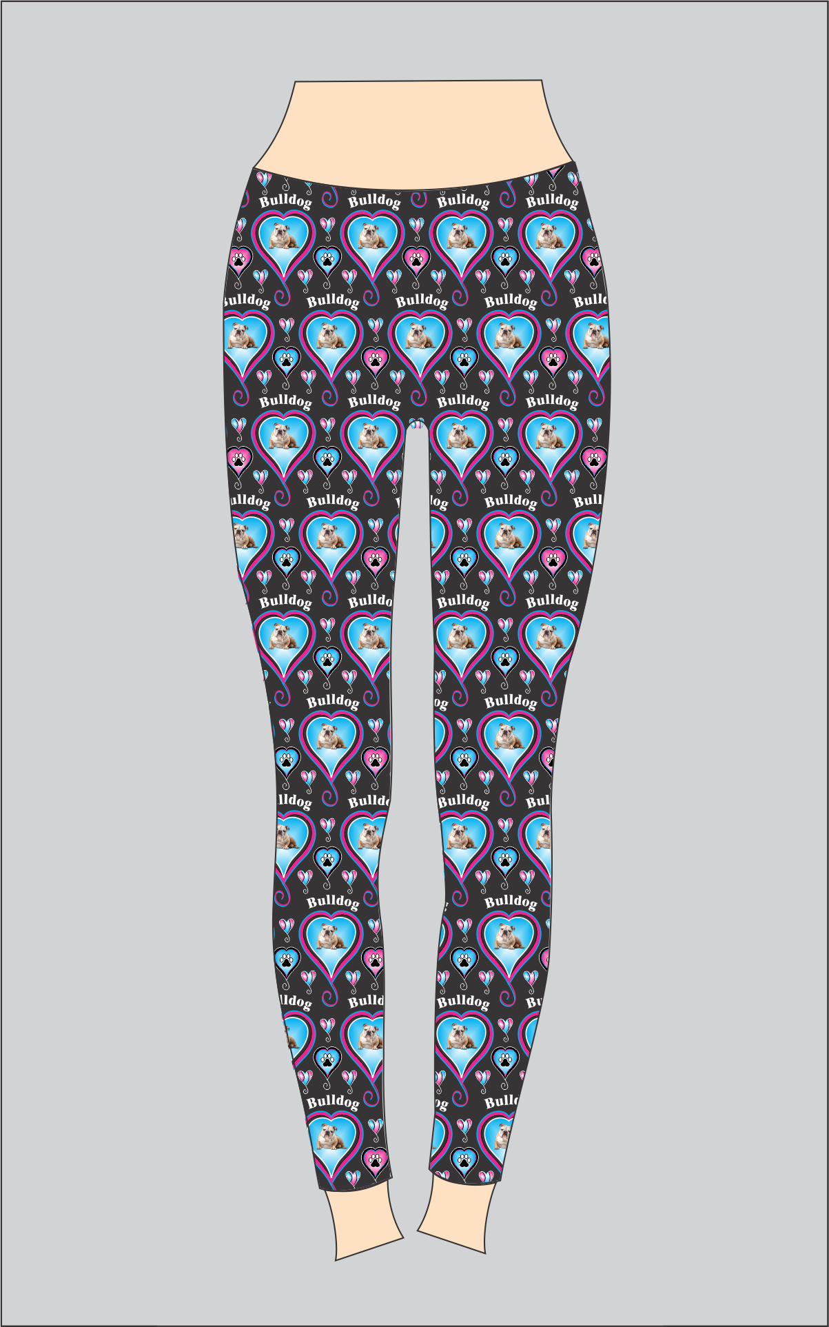 Legging Dog Prints 1 - Paws & Breeds A-C - Style 2900PR